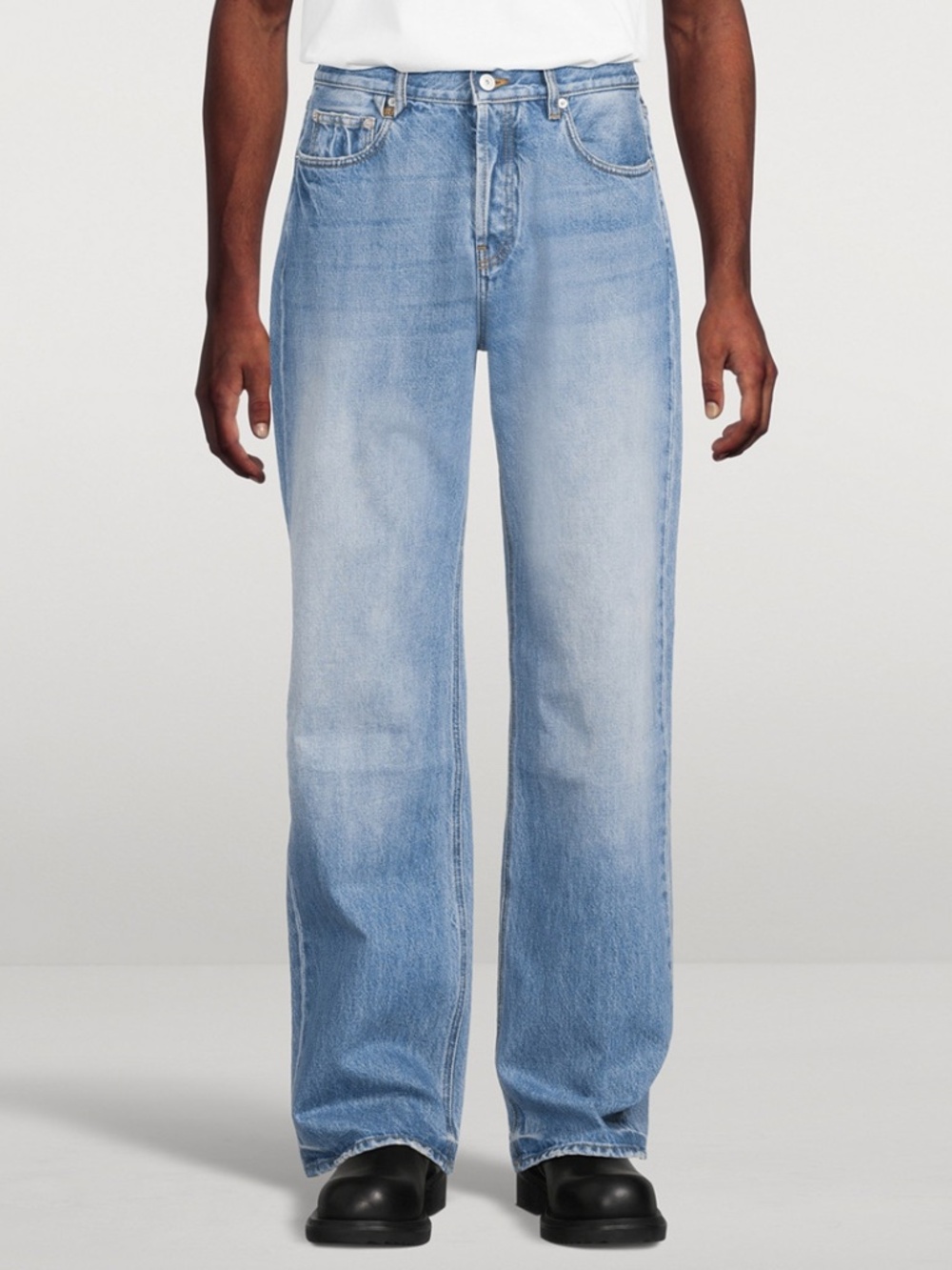 JACQUEMUS Blue 'The straight de-Nîmes denim' Jeans Sz 32 Men's NWT